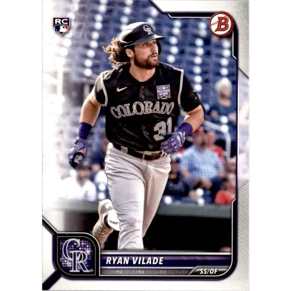 2022 Bowman Ryan Vilade Rookie #72 Colorado Rockies